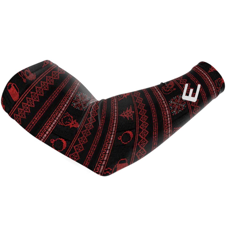 Festive Christmas Sweater Arm Sleeves - Funny Holiday Novelty Costume Accessories for Ugly Sweater Parties & Family Gatherings