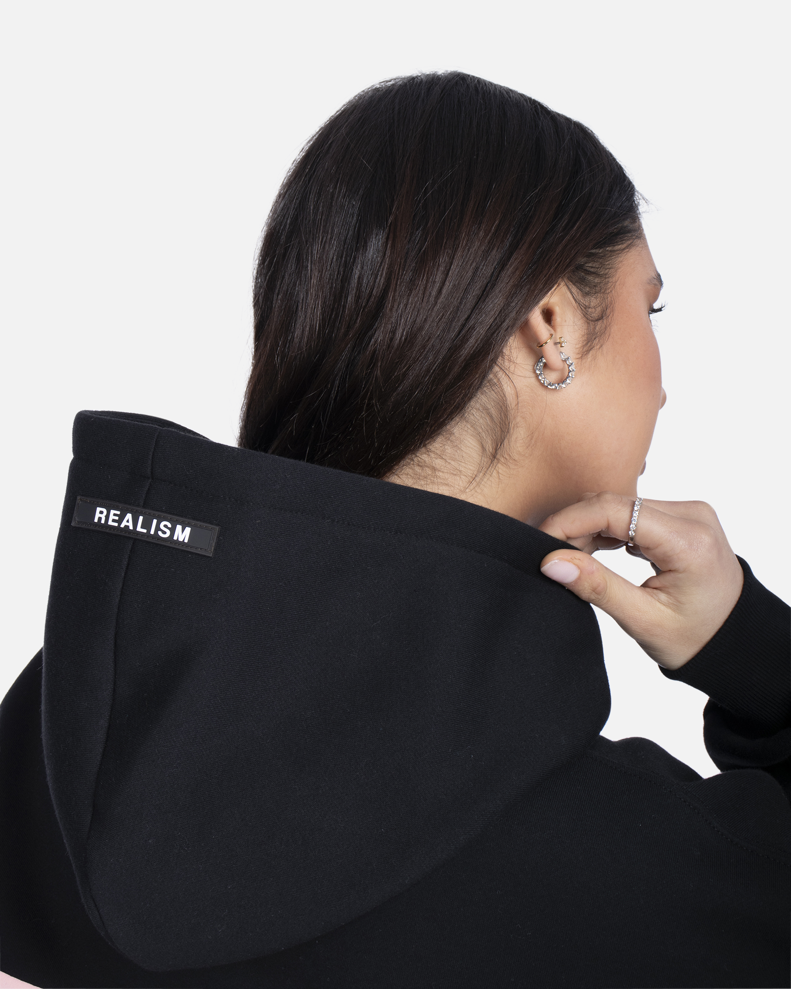 SSS Realism Court Boxy Hoodie in Midnight Peach - Stylish Oversized Sweatshirt for Women, Men | Perfect for Casual Wear, Street Fashion & Gym Outfits
