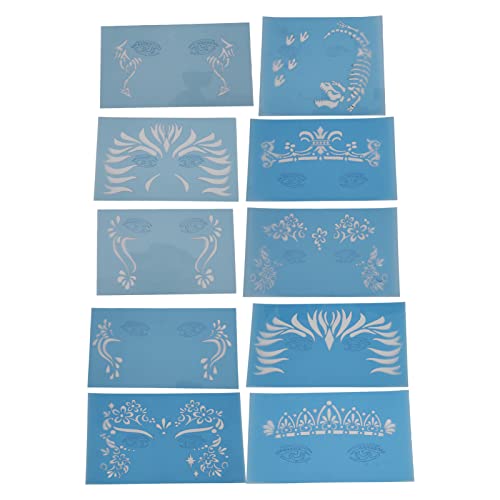 Portable Face Paint Stencil Kit - Reusable, Safe & Eco-Friendly Makeup Templates for Women | Perfect for Halloween, Cosplay, Stage Performances & Party Makeup