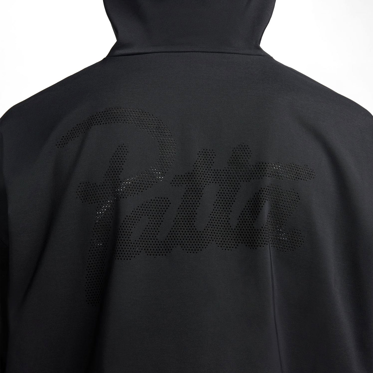 Patta Full Zip Jacket for Men & Women - Black Windbreaker with Hood, Lightweight Water-Resistant Outdoor Jacket for Running, Hiking & Travel