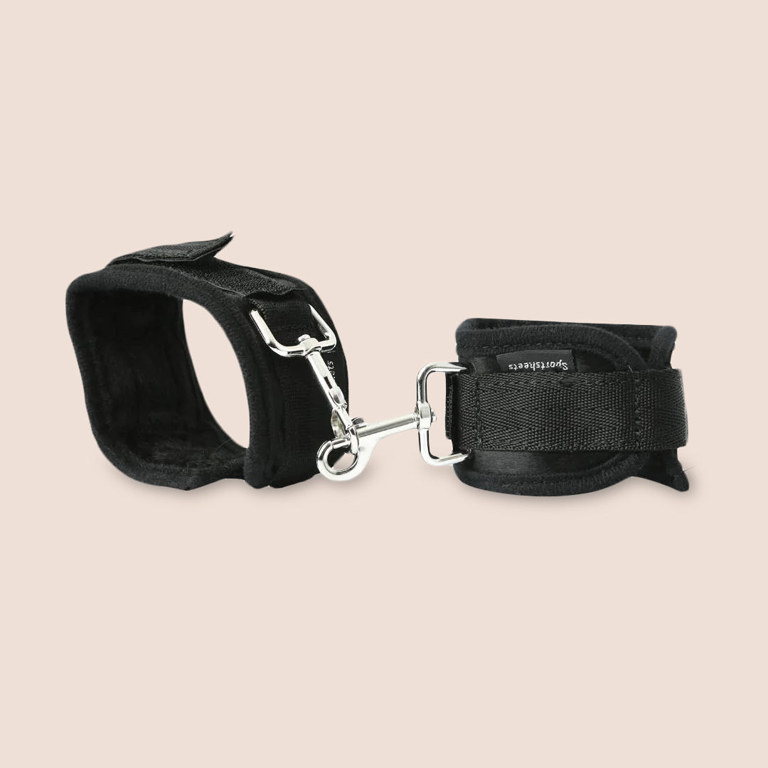 Sportsheets Expandable Spreader Bar & Cuff Set - Adjustable Bondage Restraints for Couples | Bedroom Accessories for BDSM, Role Play & Sensual Exploration