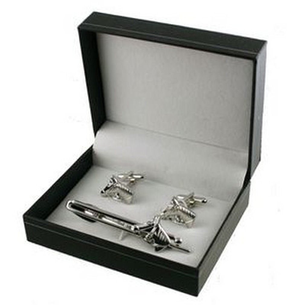 Elegant Horse-Themed Cufflinks and Tie Bar Set with Matching Tie Clip - Perfect Gentleman's Gift Box for Weddings, Business Meetings & Equestrian Events