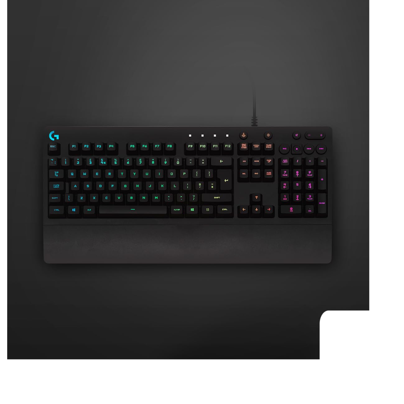 Logitech G213 Prodigy RGB Gaming Keyboard - Mechanical Feel, Spill-Resistant, Customizable Lighting - Perfect for PC Gaming, Typing & Office Work