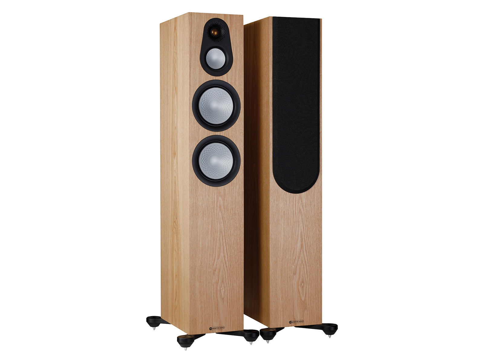 Monitor Audio Silver 300 7G 5.1 Channel Home Theater Speaker System - Premium Floorstanding Speakers for Movies, Music & Gaming (Black Oak) | Perfect for Living Room & Home Theater Setup