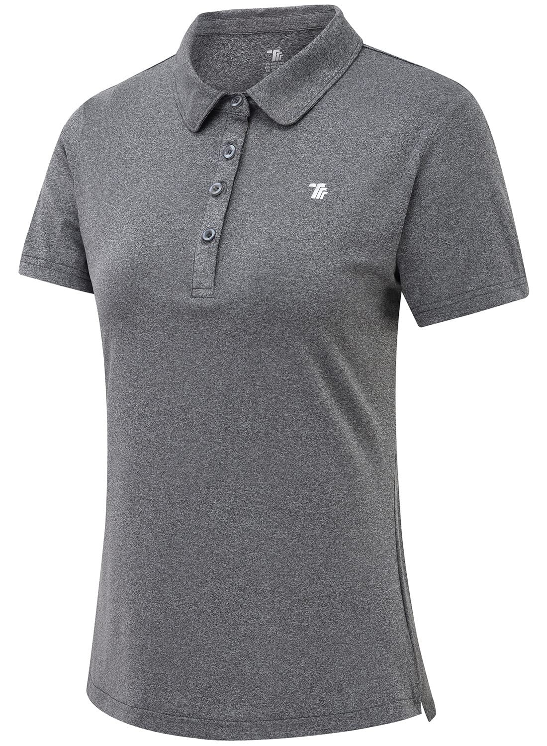 Gopune Women's Golf Polo Shirts - Lightweight Quick Dry Moisture Wicking 4 Button Short Sleeve Top for Golf, Tennis & Outdoor Sports - Perfect for Summer Practice & Club Tournaments