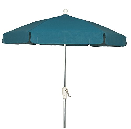 Teal with Bright Aluminum Pole