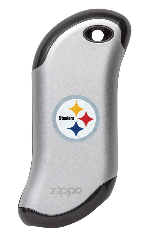 NFL Pittsburgh Steelers Rechargeable Hand Warmer - HeatBank® 9s Portable Pocket Warmer for Football Games, Camping & Winter Outdoor Activities