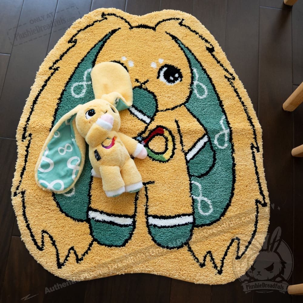 Soft Autism Sensory Rabbit Rug for Kids - Calming Textured Play Mat for Sensory Rooms, Therapy, and Home Decor