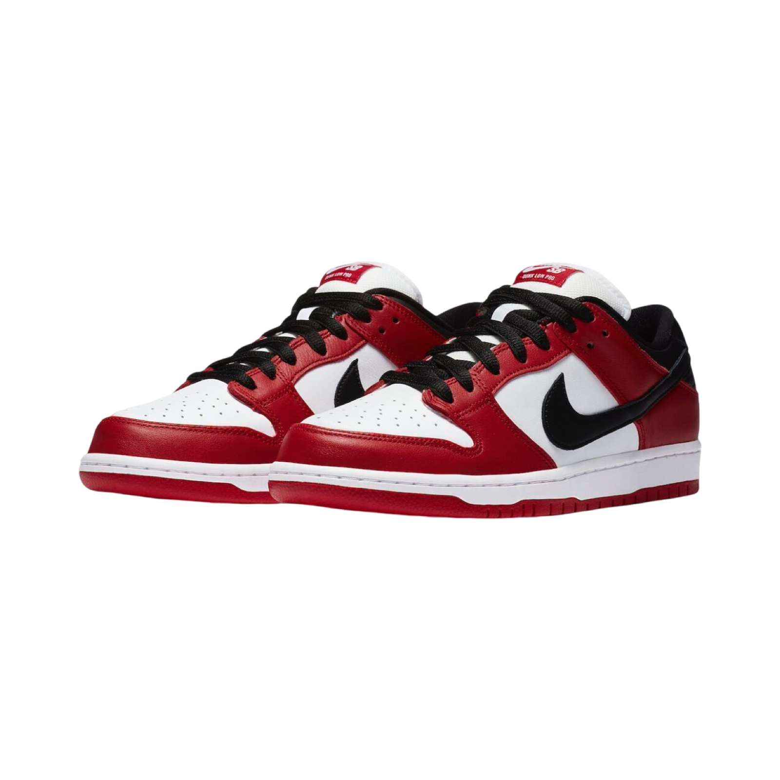 Nike SB Dunk Low J Pack Chicago Varsity Red Black White Sneakers - Men's Basketball Shoes for Streetwear & Skateboarding