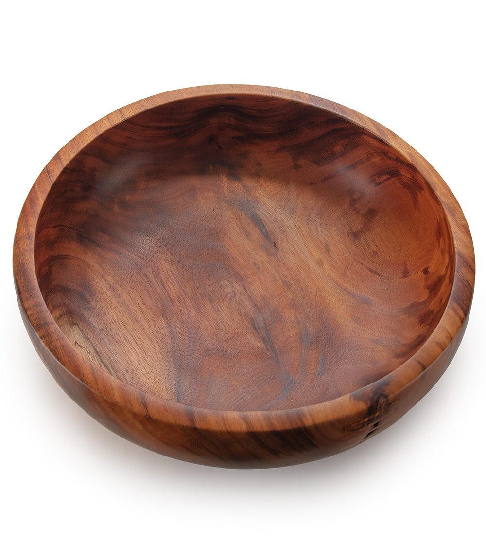 Handcrafted Koa Wood Light Bowl #2328 by Aaron Hammer - Elegant Home Decor for Living Room, Bedroom, or Office Lighting
