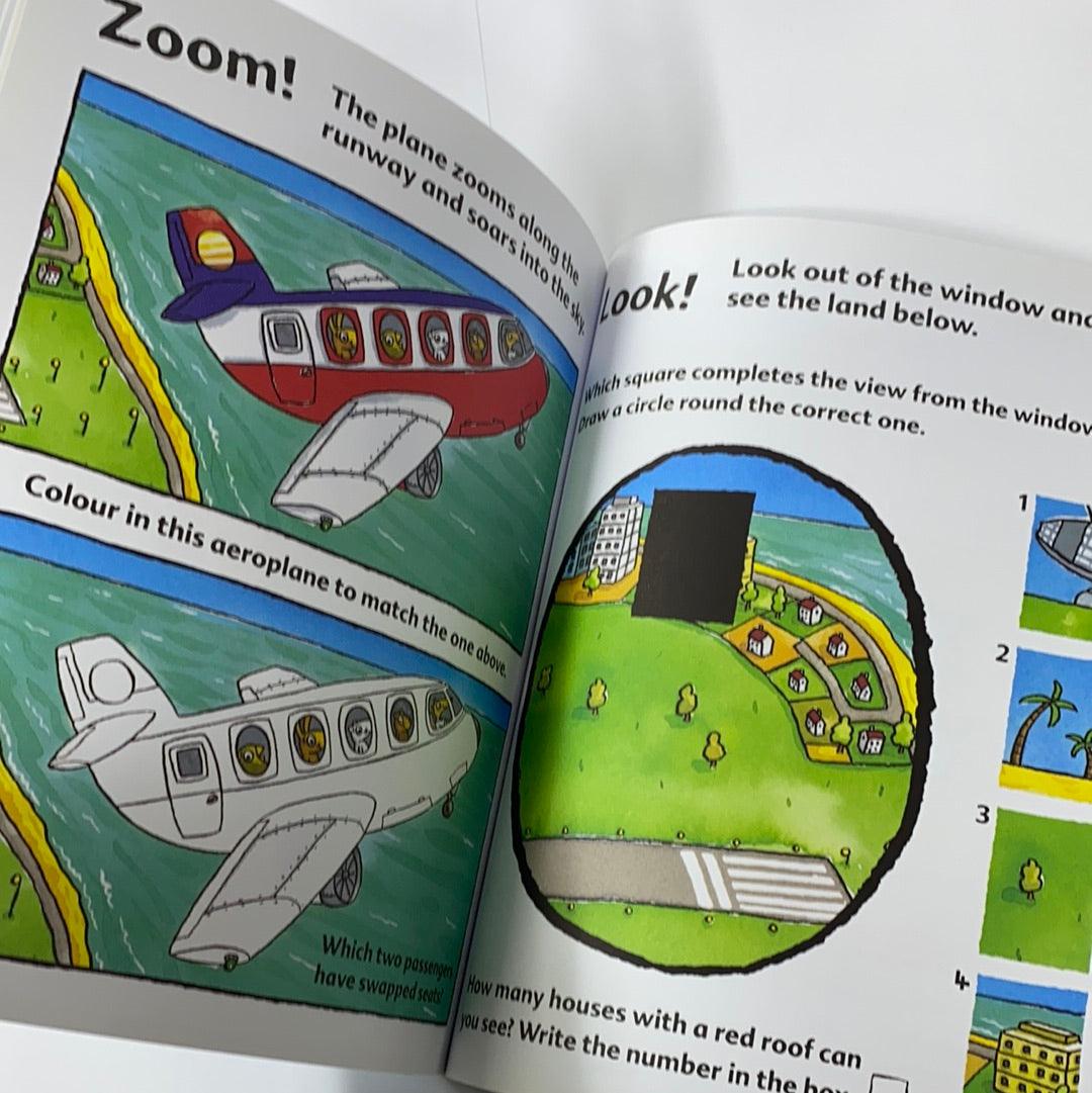 Amazing Aeroplanes Activity Book for Kids - Fun & Educational Airplane Coloring & Puzzle Games - Perfect for Travel, Classroom & Birthday Gifts