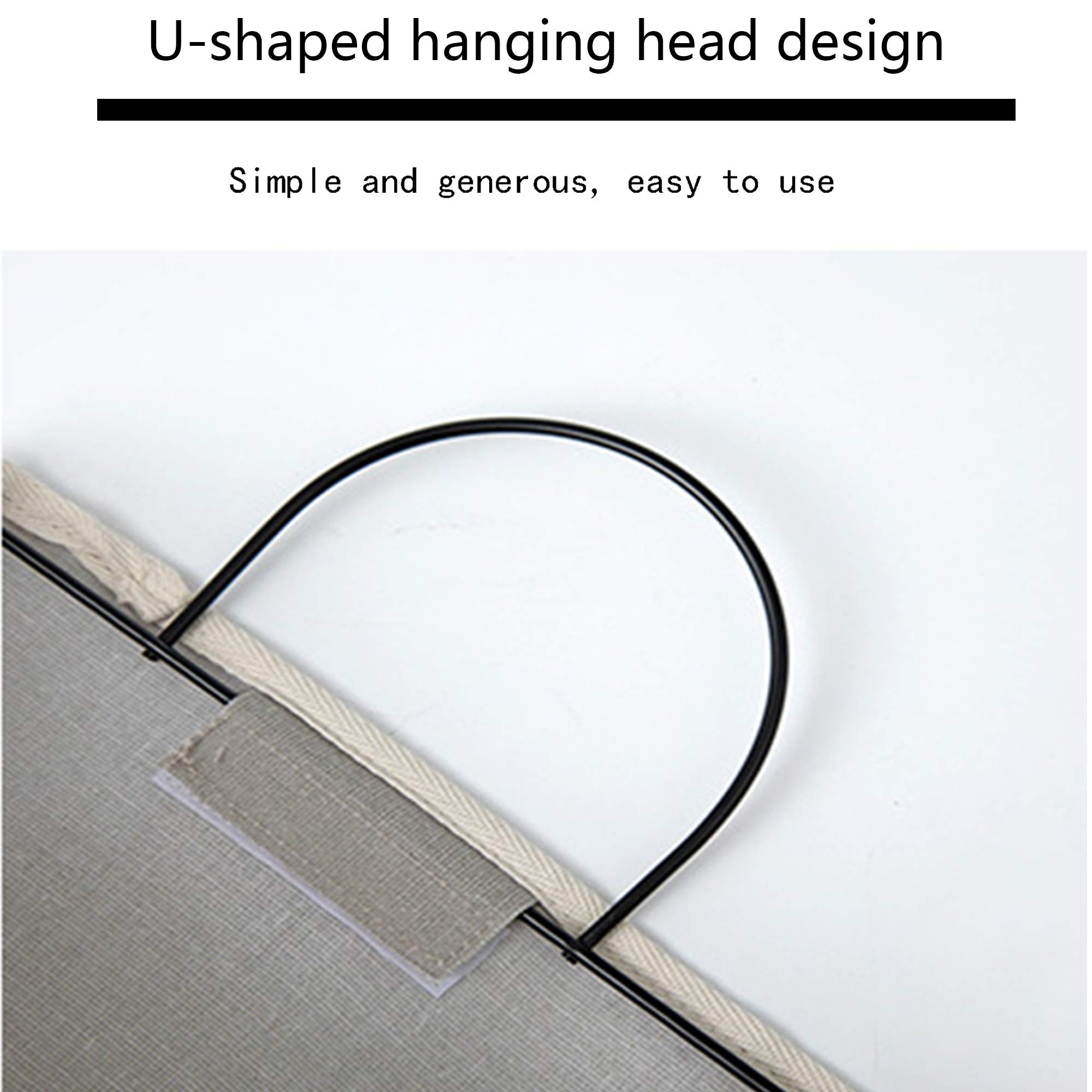 Fantasyon Waterproof Over The Door Hanging Storage Bag - Closet Organizer with Pockets for Bedroom, Bathroom & Linen Storage | Space-Saving Cotton Gray Organizer for Towels, Toys & Accessories