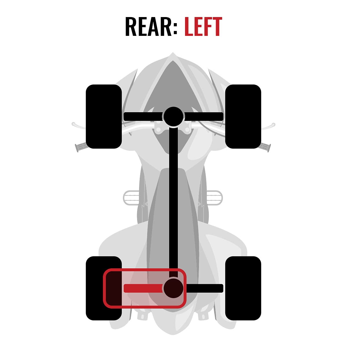 Sixity XTA Rear Left Axle for Polaris Sportsman 500 HO 2013 (A13MH50AJ/AQ/AX/AZ) - 4X4 ATV Replacement Part for Off-Roading & Trail Riding
