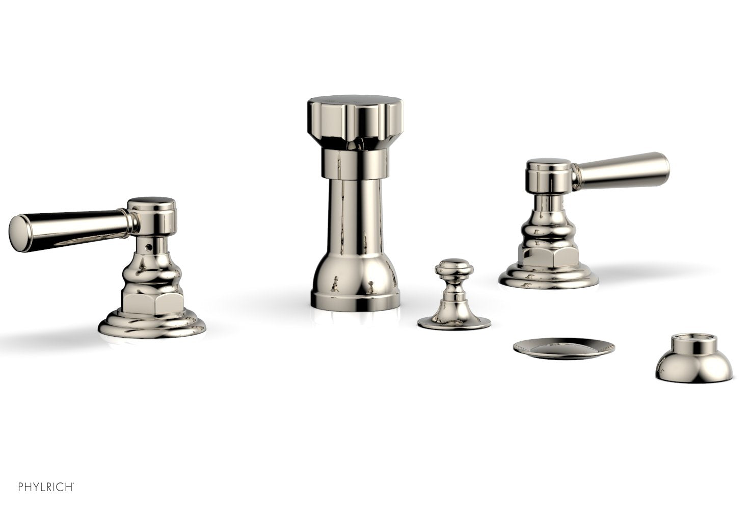 Premium HENRI 4-Hole Bidet Faucet Set with Lever Handles - Model 161/61 - Ideal for Modern Bathroom Renovations & Water-Saving Toilet Upgrades