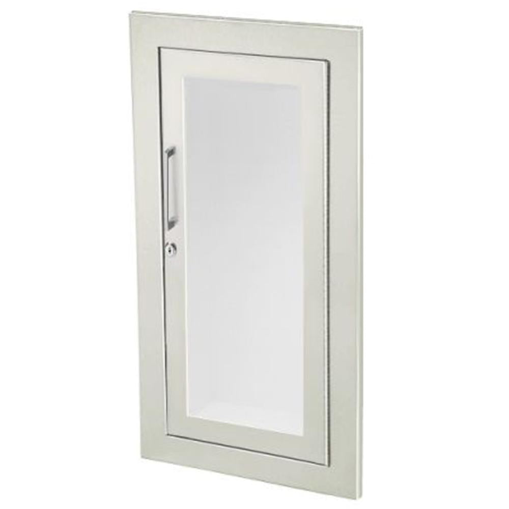 JL Industries 1035G10FX2 Cosmopolitan Fire Extinguisher Cabinet - Full Glass Door with Pull Handle & SAF T LOK Fire Rated - Ideal for Offices, Schools, and Commercial Buildings