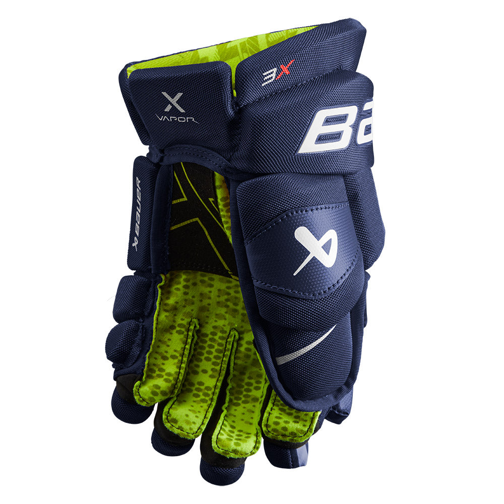 Bauer Vapor 3X Junior Ice Hockey Gloves - Youth Hockey Gear for Practice & Games - Protective Hockey Equipment for Kids & Teens