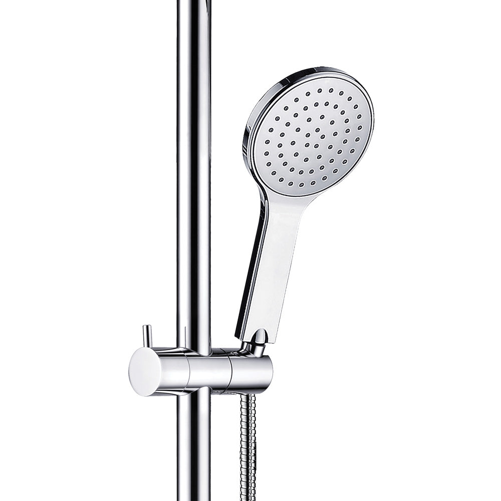 Fienza 444113LH Luciana Care Chrome Left Hand Inverted T Rail Shower Door - Modern Bathroom Hardware for Luxurious Walk-In Showers and Spa-Like Bathroom Renovations
