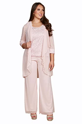 R&M Richards Plus Size Women's Pant Suit - Professional Business Attire Made in USA | Perfect for Office Wear, Job Interviews & Formal Events