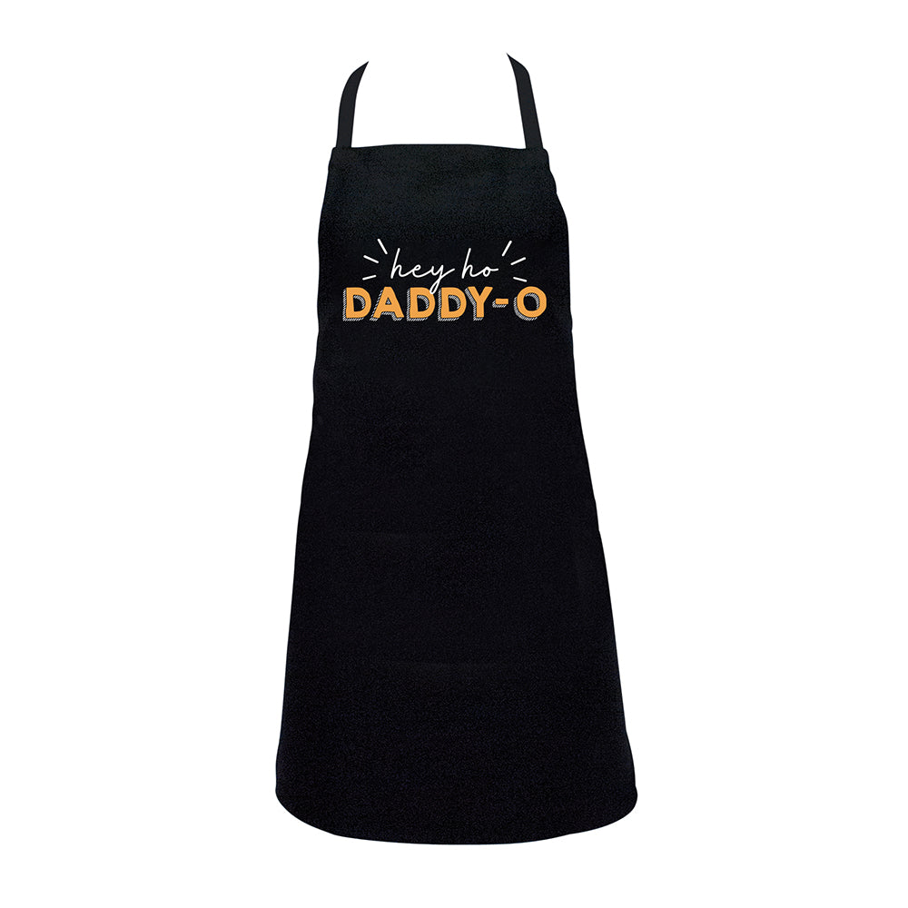 Annabel Trends Vintage Style Apron - Hey Ho Daddy O - Perfect for Cooking, Baking & BBQ - Unisex Kitchen Apron for Men & Women