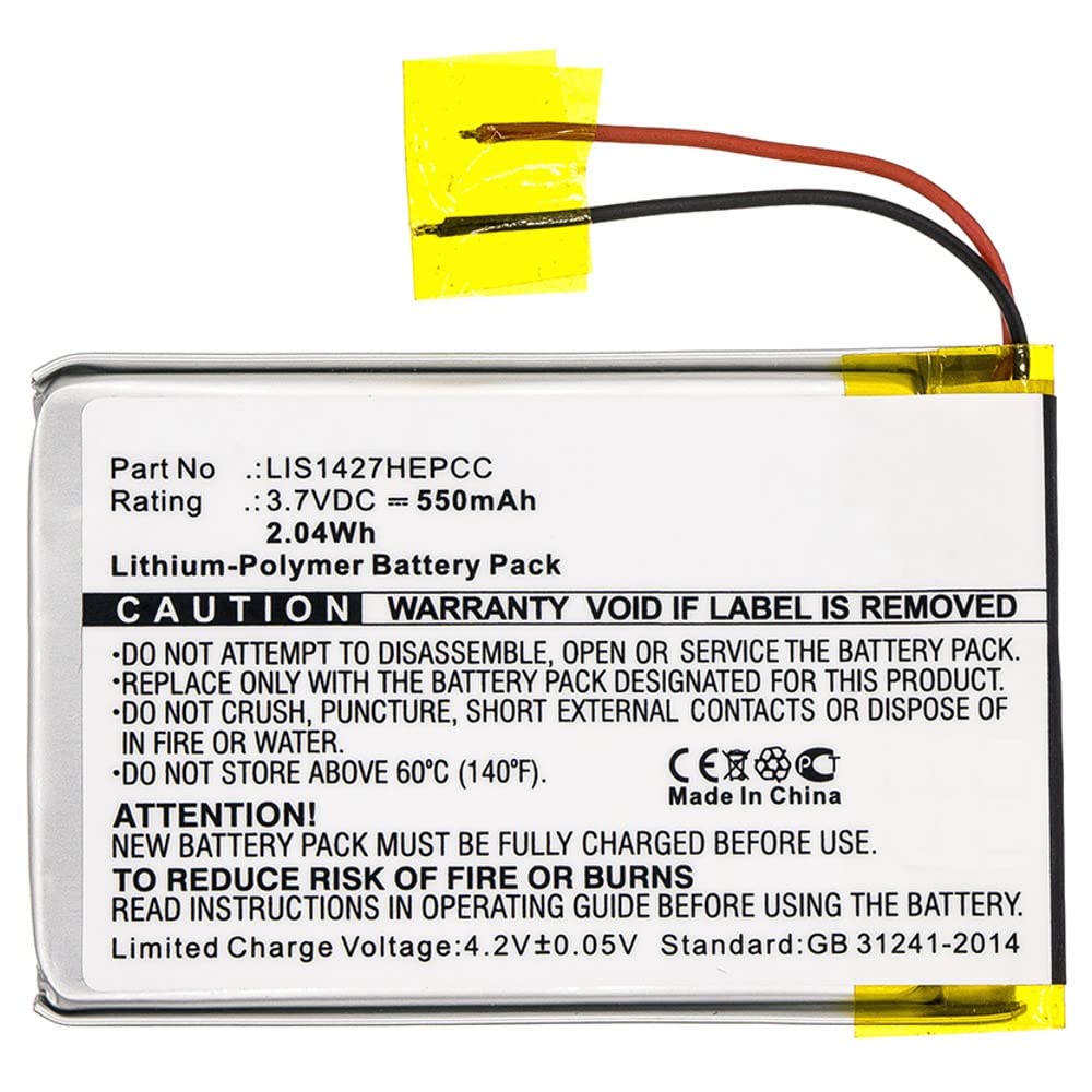 Synergy Digital Replacement Battery for Sony MDR-XB950BT Wireless Headphones - 550mAh Li-Polymer High Capacity Battery Compatible with Sony 1-756-920-31 & LIS1427HEPCC - Perfect for Gaming, Travel, and Long Listening Sessions