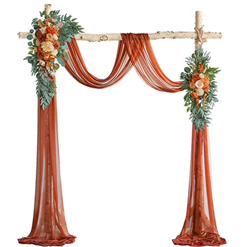 Burnt Orange & Ivory