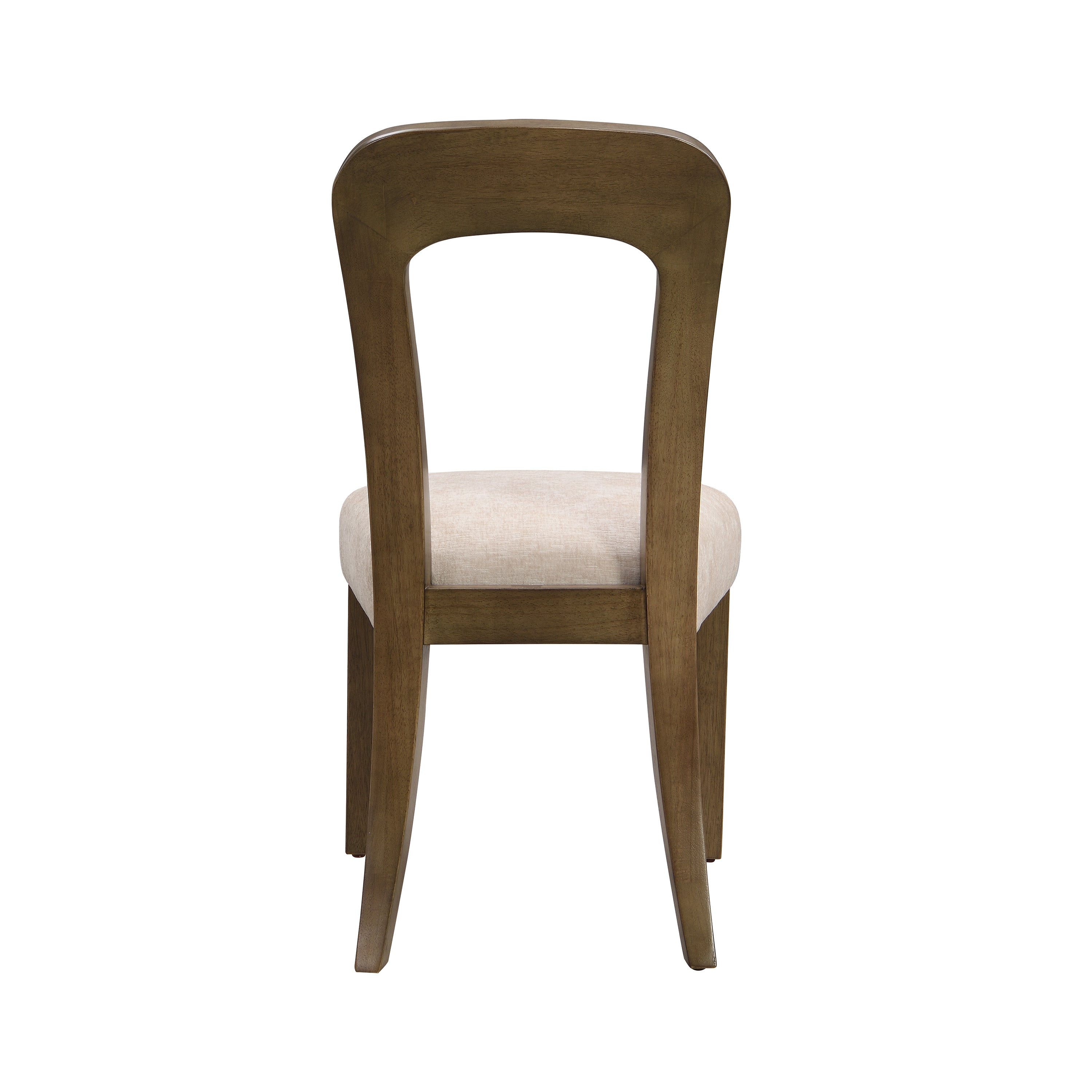 Set of 2 Upholstered Dining Chairs with Beige Fabric & Light Brown Rubber Wood Legs - 330 LBS Capacity - Perfect for Kitchen, Dining Room, Breakfast Nook & Small Space Decor
