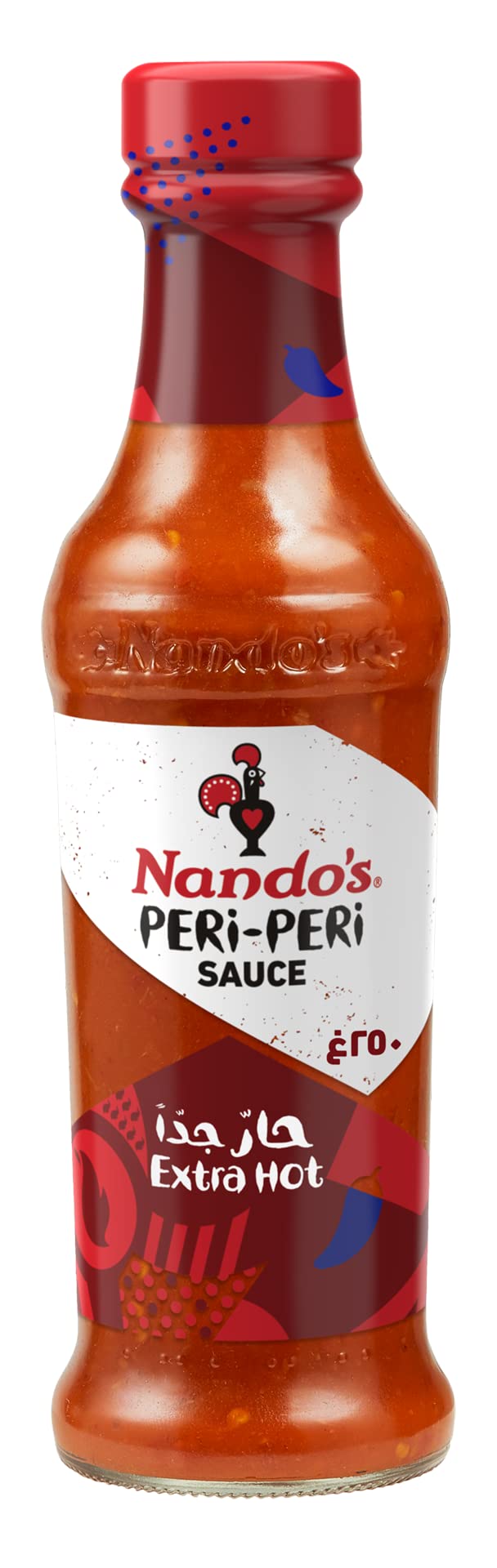 Nando's Peri-Peri XX Hot Sauce - 2 Pack (9.1 oz Each) | Extra Extra Hot African Chili Pepper Sauce | Perfect for Grilling, BBQ & Spicy Food Lovers