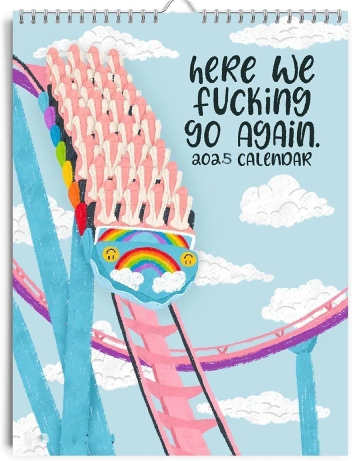 2025 Advent Calendar for Friends - Fun Monthly Hanging Planner with Humorous Gag Gifts | Perfect for Office Decor, Whiteboard Scheduling & Holiday Countdowns