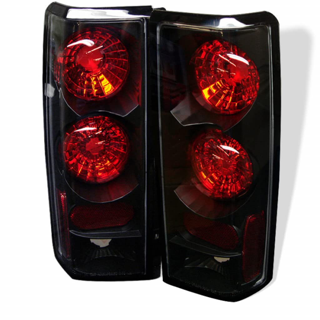 Spyder Euro Style Black Tail Lights Pair for Chevy Astro 1985-2005 | Model 5000996 | Upgrade Your Van's Rear Appearance for Night Driving & Custom Look