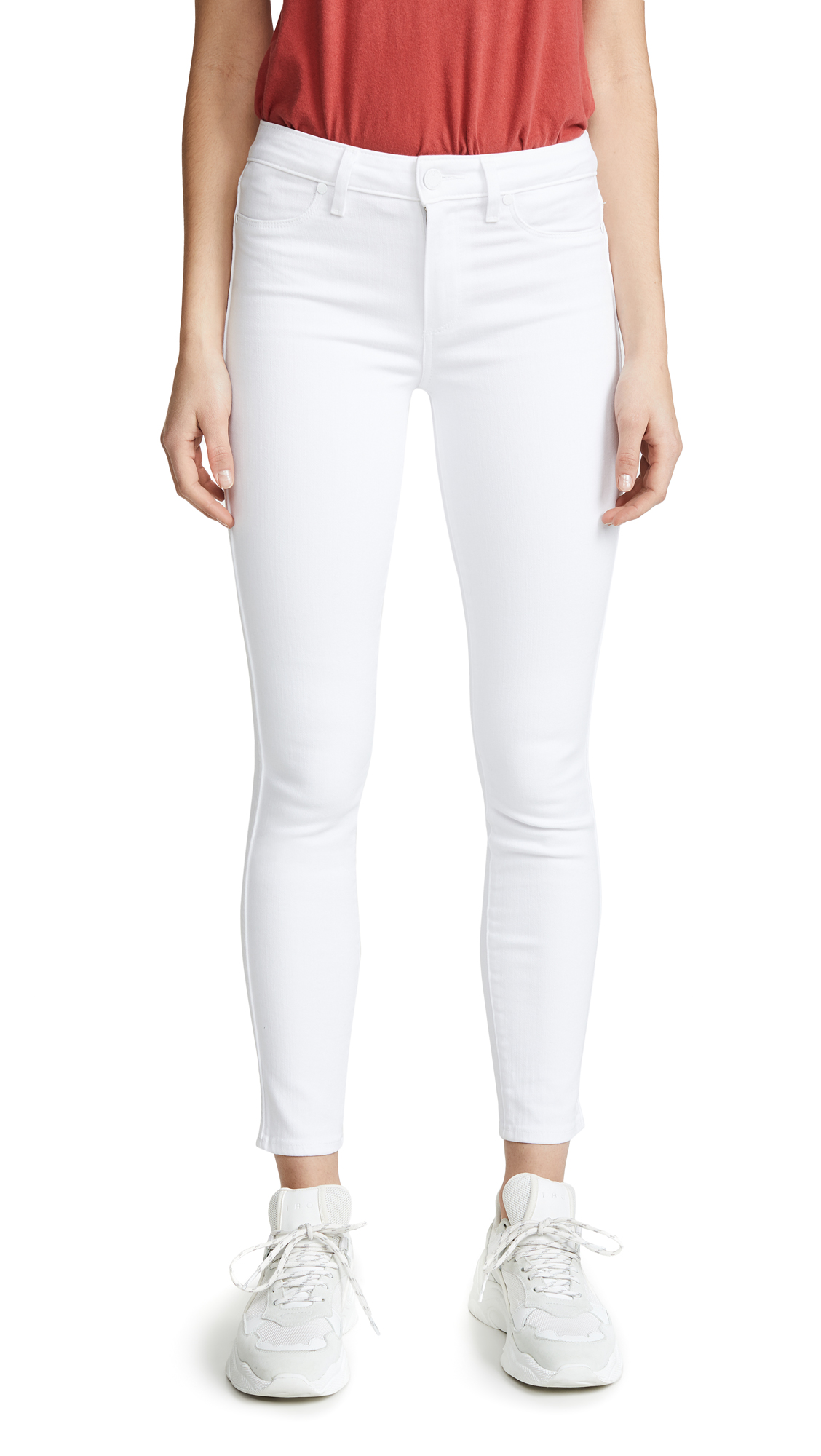 PAIGE Denim Women's Hoxton High-Rise Ankle Skinny Jeans - Stretch Comfort & Flattering Fit for Everyday Wear, Work & Night Out