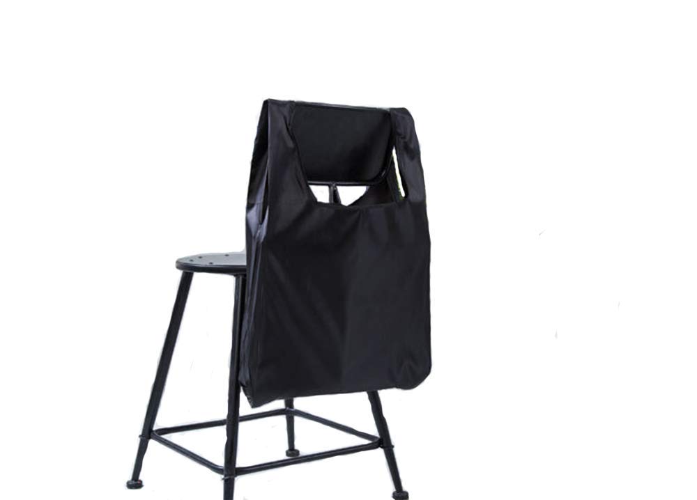 8 Pack Reusable Grocery Bags - Foldable Eco-Friendly Shopping Totes, Lightweight & Durable Tear-Proof Grocery Bags, Washable & Easy to Carry (Black) - Perfect for Grocery Shopping, Farmers Markets & Travel
