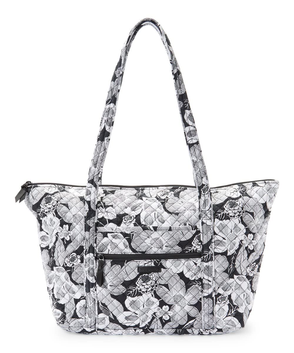 Vera Bradley Women's Cotton Miller Tote Bag - Stylish & Durable Travel Tote for Work, Gym, Beach & Weekend Getaways