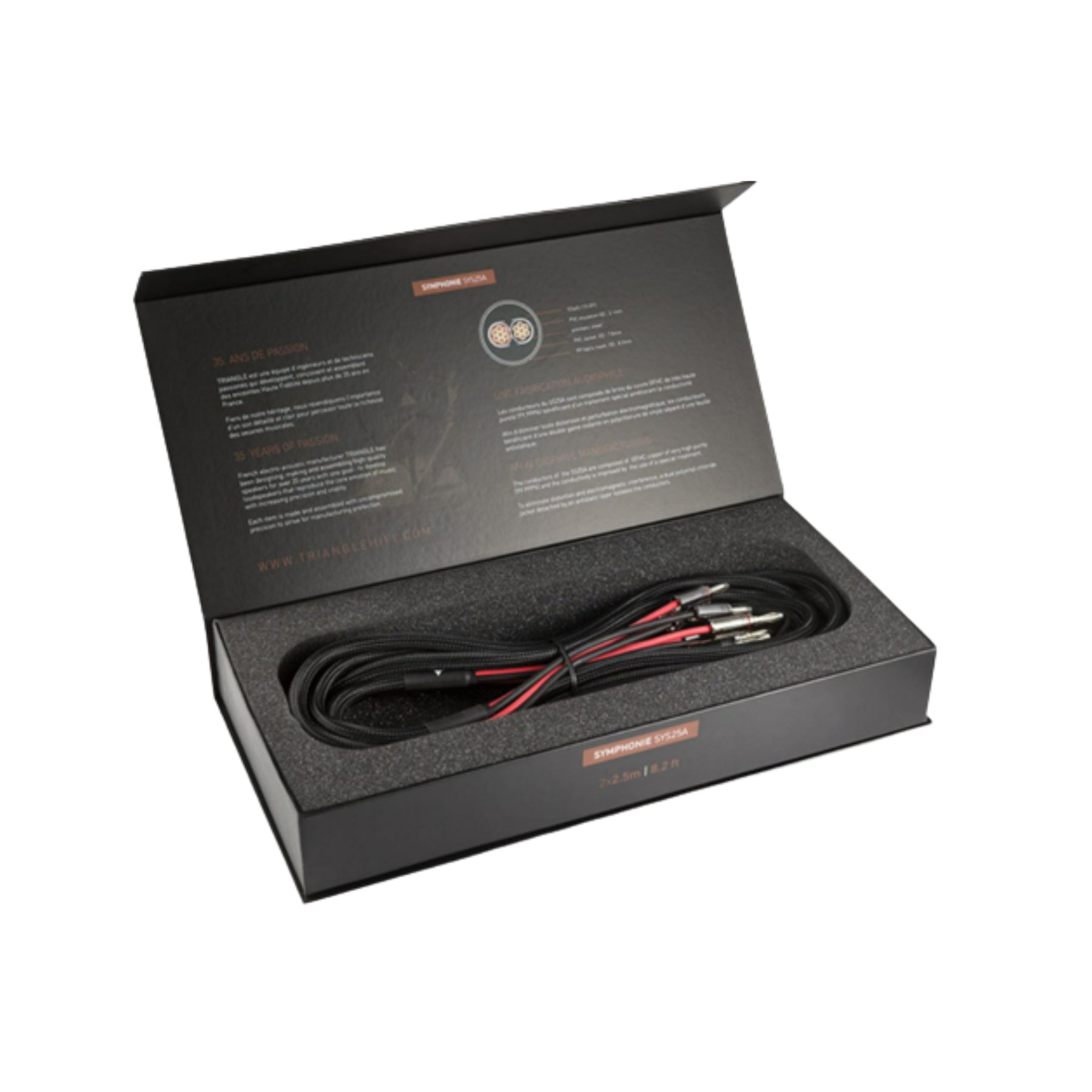 Premium Triangle Symphonie HiFi Speaker Cable - High-Quality Audio Cable for Home Theater, Studio & Audiophile Systems - Perfect for Surround Sound, Music Listening & Professional Audio Setups