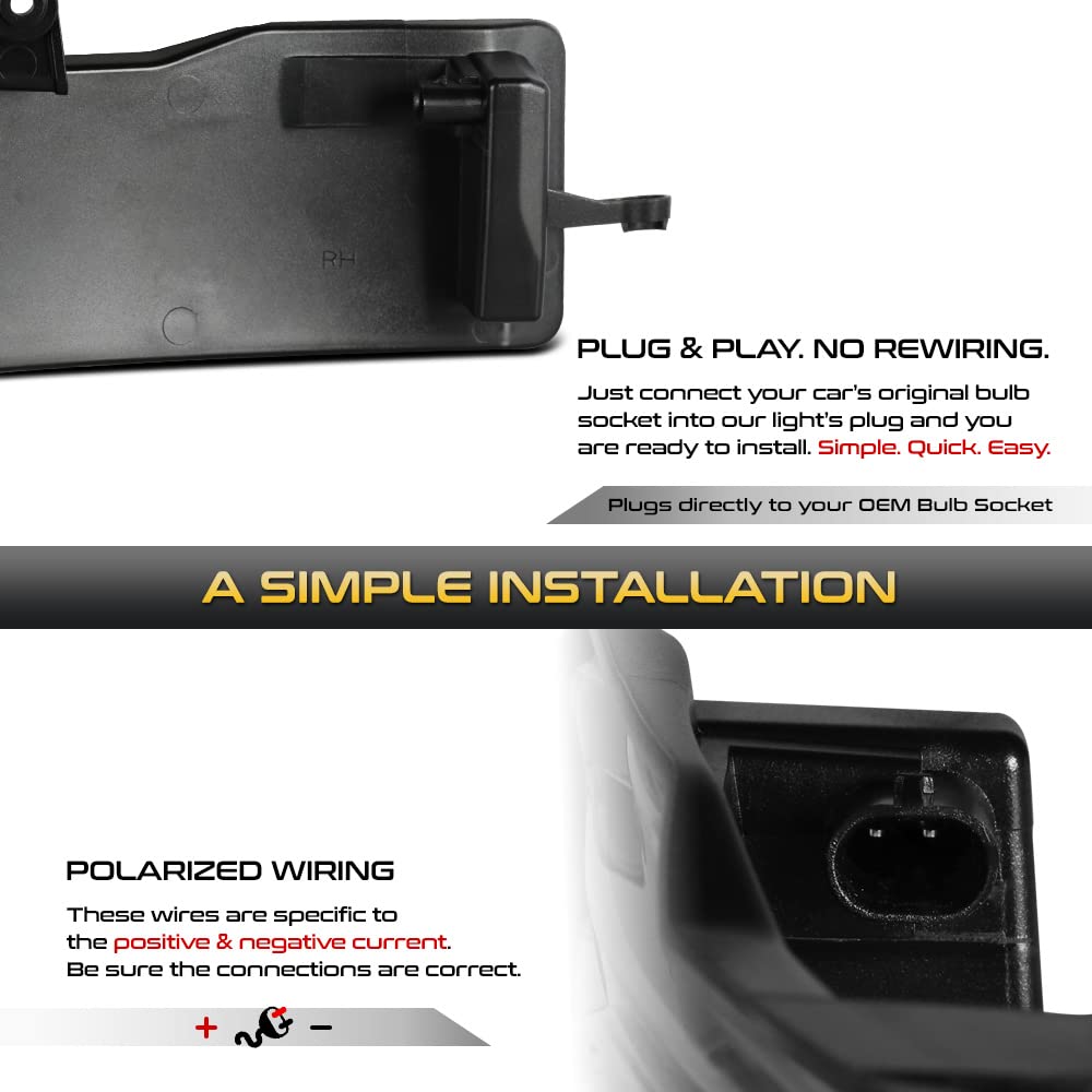 VIPMOTOZ Sequential Amber LED Tube Side Mirror Turn Signal Lights - Smoked Tinted Lens Black Housing - Compatible with 2019-2023 Ram 1500 - Driver & Passenger Side Pair Set - Upgrade Your Truck's Style and Safety for Night Driving and Off-Road Adventures