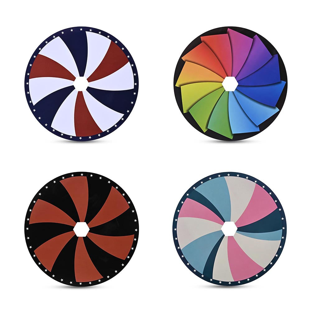 WinSpin 12-Section Prize Wheel Template - Customizable Spinning Wheel for Games & Events - Perfect for Carnivals, Fundraisers & Classroom Activities