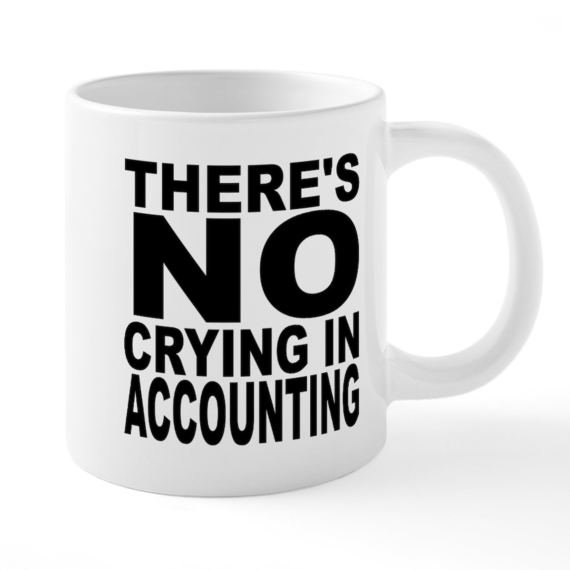 Funny Accounting Coffee Mug - 20 oz Ceramic Mega Mug for Accountants | 'There's No Crying in Accounting' Humor | Perfect for Office, Gifts & Tax Season