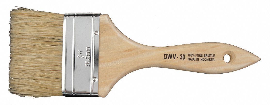 Premium 3-inch Paint Brush - 8.5 Inch Handle - Professional Artist & DIY Home Painting Tools - Perfect for Canvas, Walls, Furniture & Craft Projects