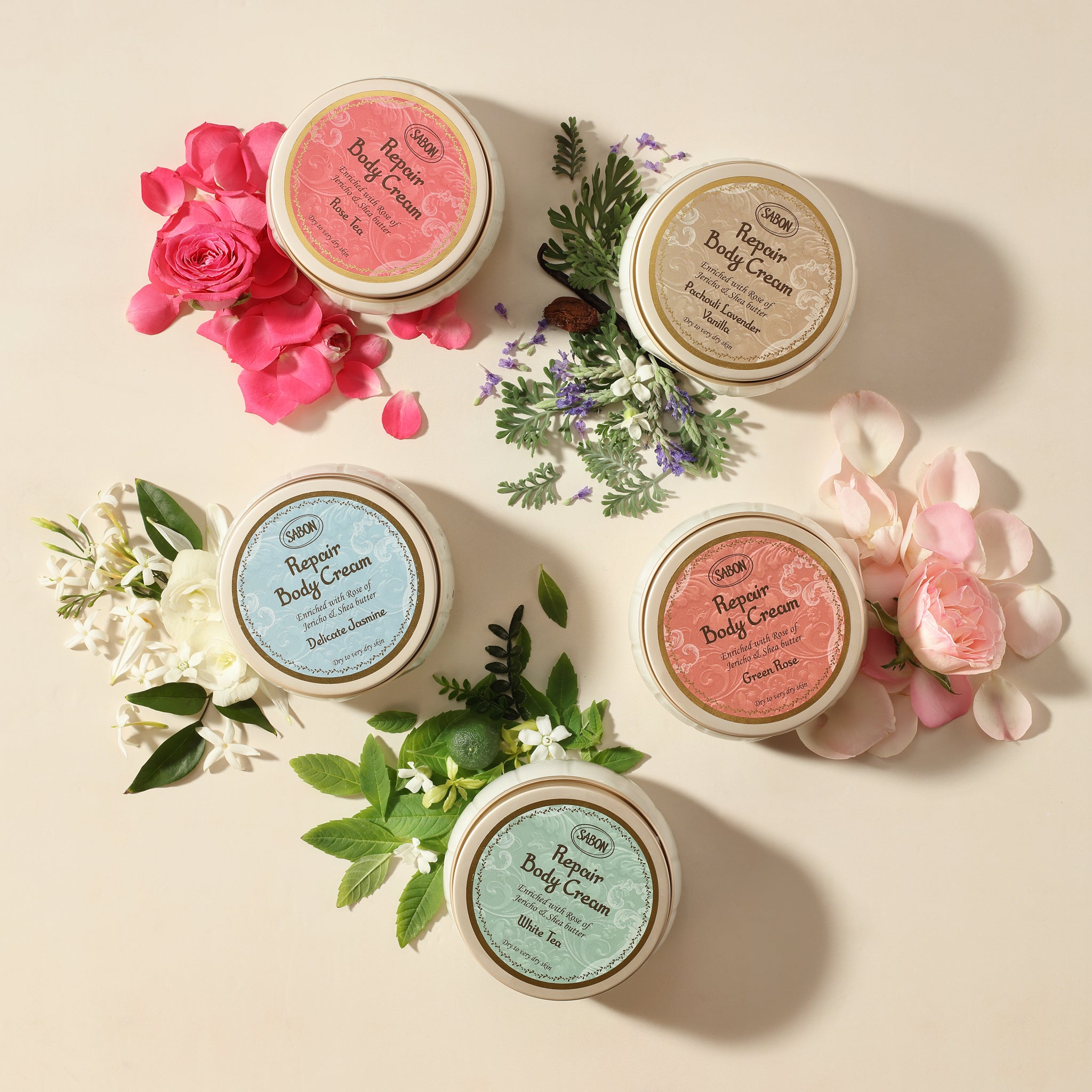 Delicate Jasmine Repair Body Cream - 200mL Moisturizing Lotion for Dry, Sensitive Skin - Perfect for Daily Hydration & Nighttime Skin Repair