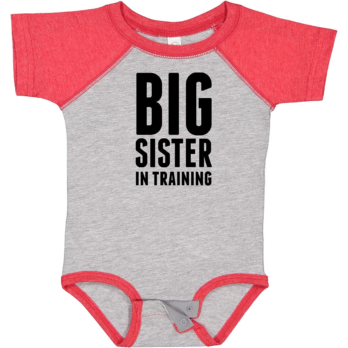 Inktastic Older Sister in Training Baby Bodysuit - Cute Sibling Outfit for New Big Sisters - Perfect for Family Photos, Sibling Bonding & Special Occasions