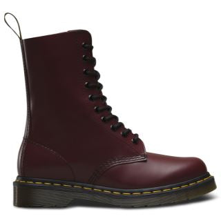 1490 Cherry Red Smooth Boots for Women - Comfortable & Stylish Ankle Boots for Casual Wear, Work & Outdoor Activities