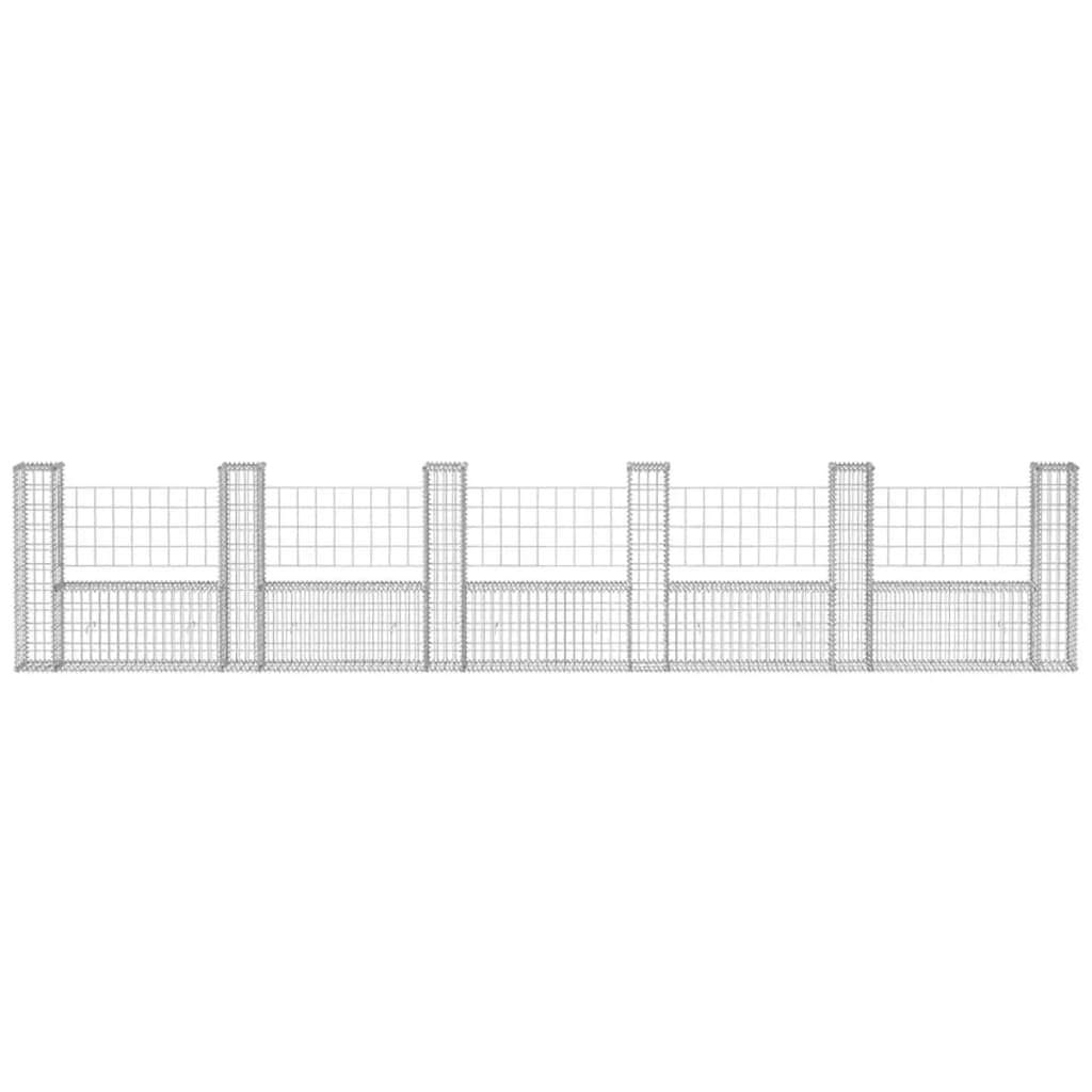 Galvanized Steel U-Shape Gabion Raised Bed Planter - 224.4