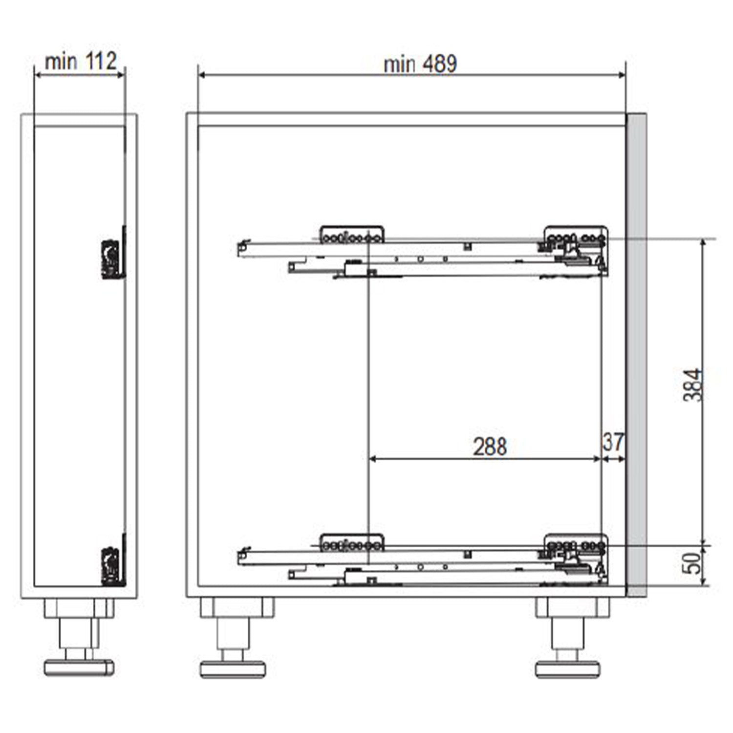 No. 15 Stainless Steel Pull Out Towel Rail - Space Saving Bathroom Organizer for Small Spaces | Perfect for Kitchens, Bathrooms & Laundry Rooms