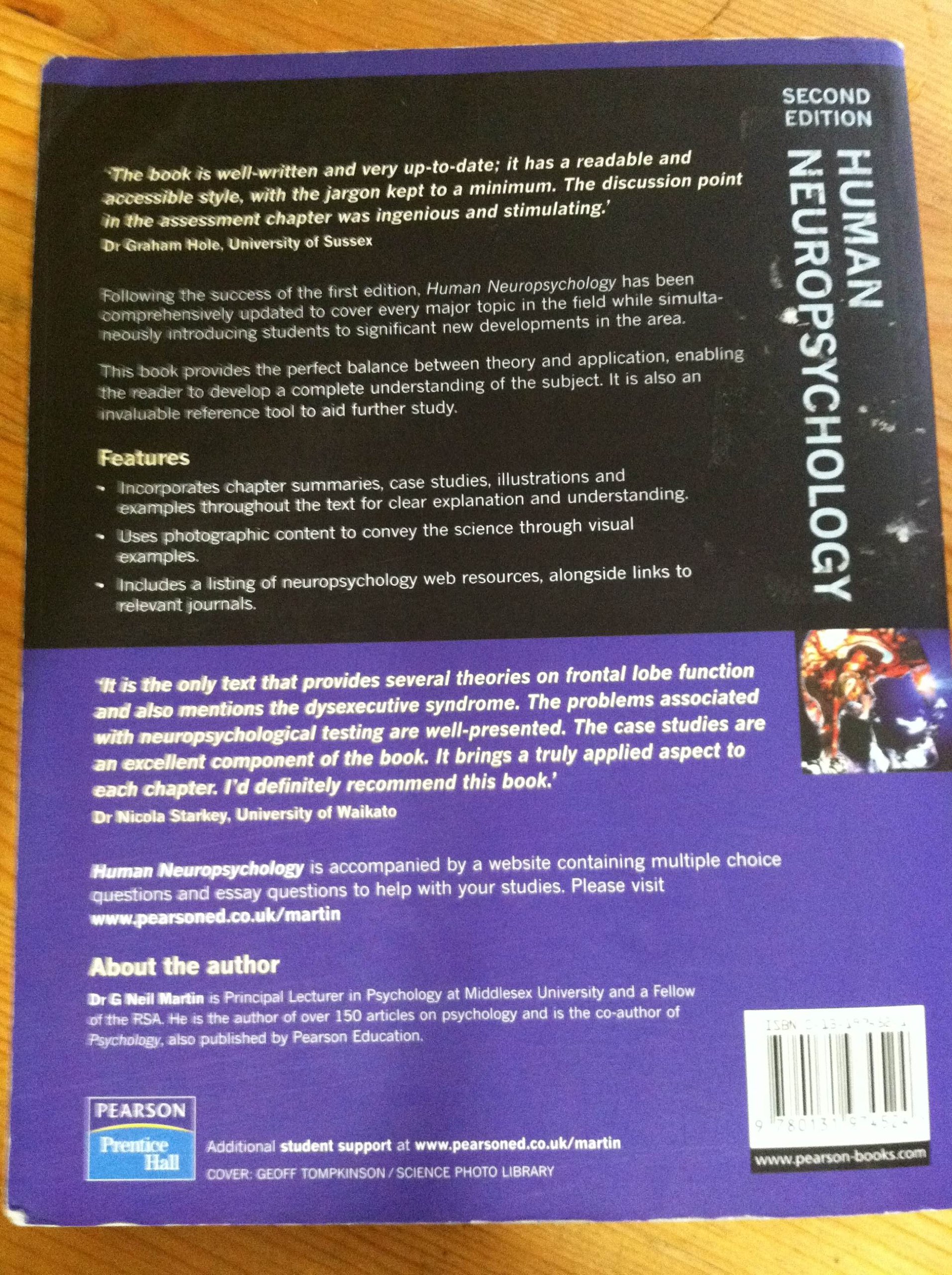 Human Neuropsychology 2nd Edition - Comprehensive Textbook for Neuroscience & Psychology Students | Perfect for Academic Study & Research