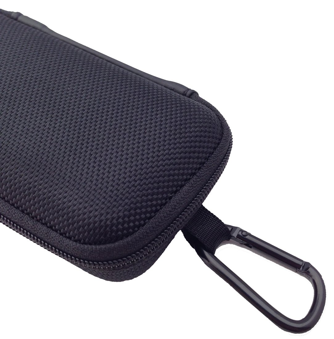 Compact Travel Organizer - Black Ballistic Nylon Case for Cables & Chargers | Perfect for Business Trips & Vacations