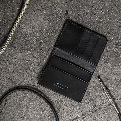 Recon Leather Card Holder Wallet for Men - Slim Minimalist RFID Blocking Wallet - Perfect Gift for Dad, Husband, Boyfriend - Ideal for Travel, Business & Everyday Use
