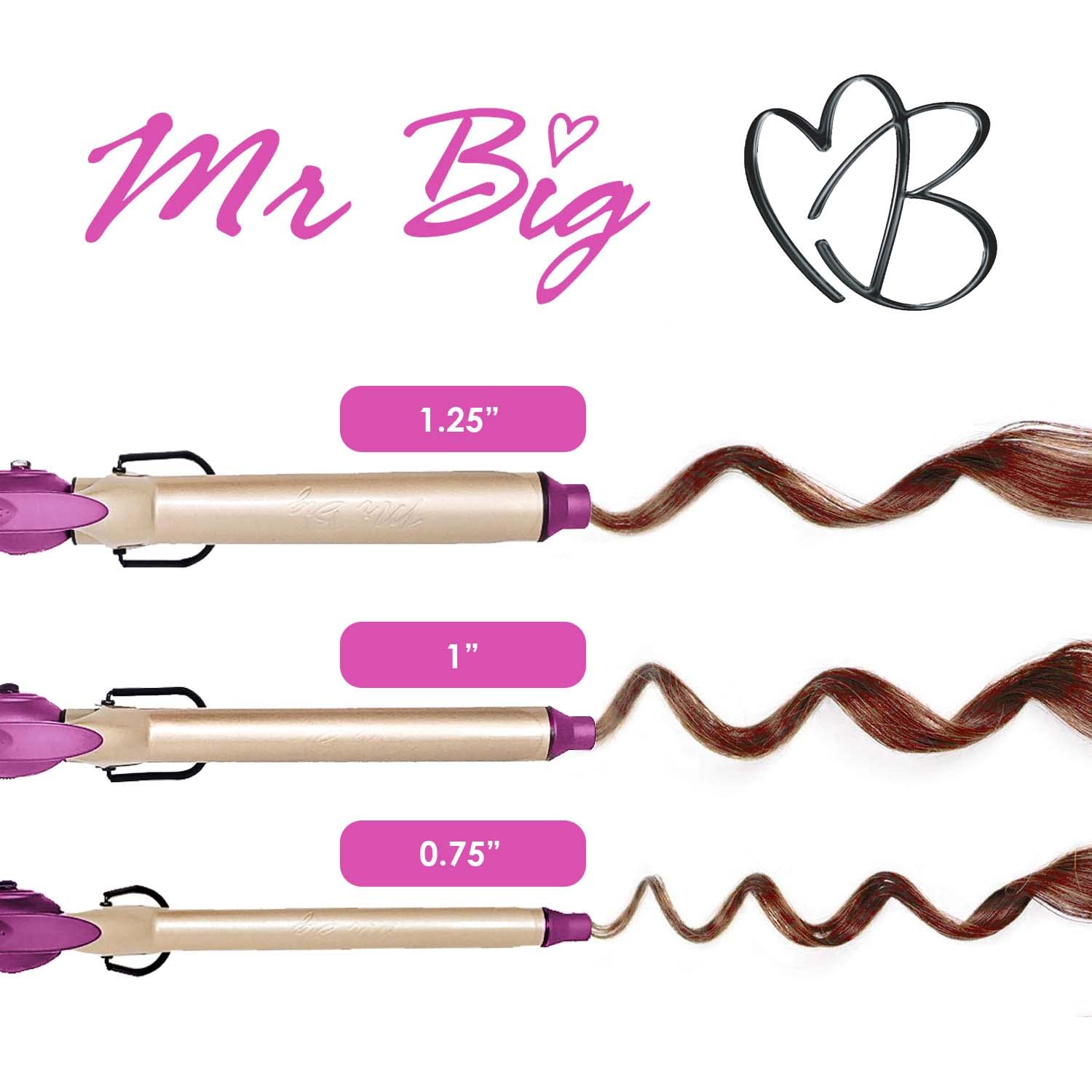 Mr Big Original Hair Curling Iron Wand - XL 9.5