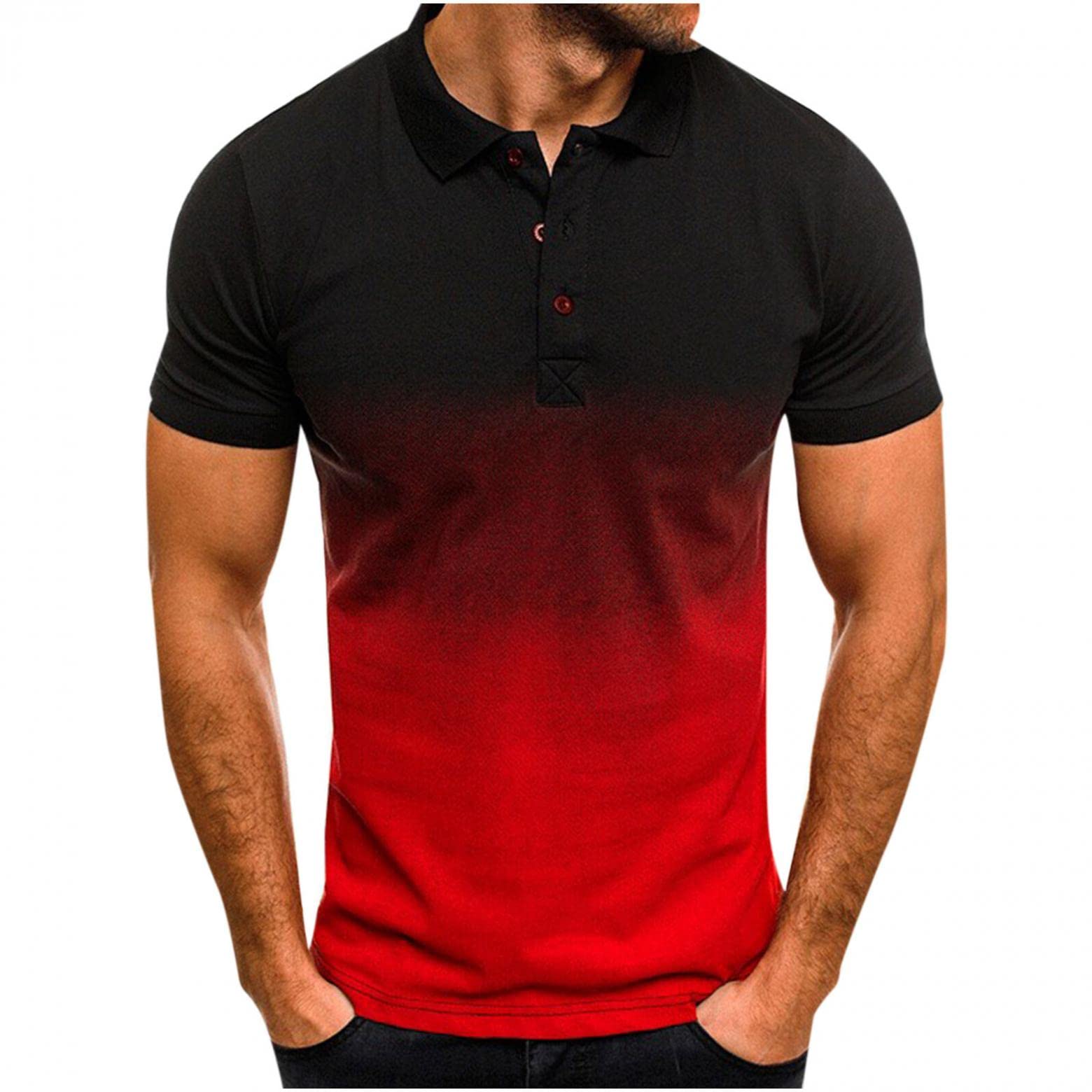 Men's Henley T-Shirts - Crew Neck Casual Short Sleeve Shirts for Workout & Gym | Comfortable Cotton Tees for Everyday Wear & Active Lifestyle
