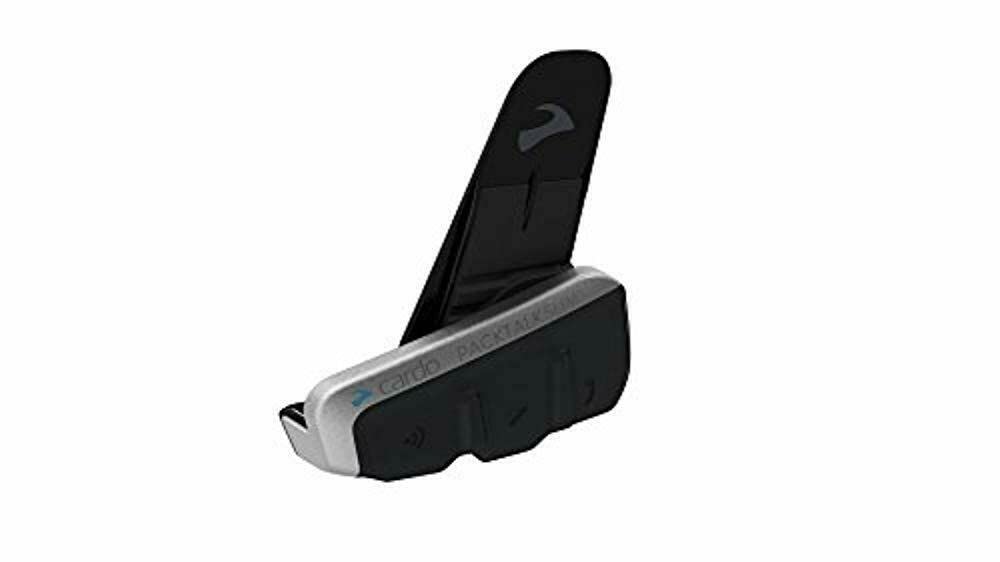 Cardo PACKTALK Slim Motorcycle Bluetooth Communication System Headset - Dual Pack (2 Units) - Black | Wireless Intercom for Riders, GPS Navigation & Music Streaming | Perfect for Group Rides & Long-Distance Touring