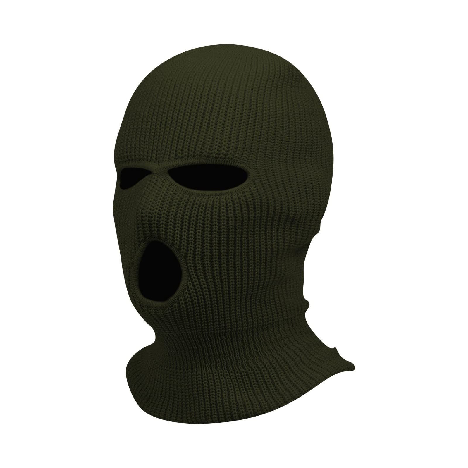 3 Hole Winter Ski Balaclava - Warm Knitted Full Face Cover Mask for Men & Women - Cold Weather Outdoor Sports Gear for Skiing, Snowboarding, Motorcycling & Hiking