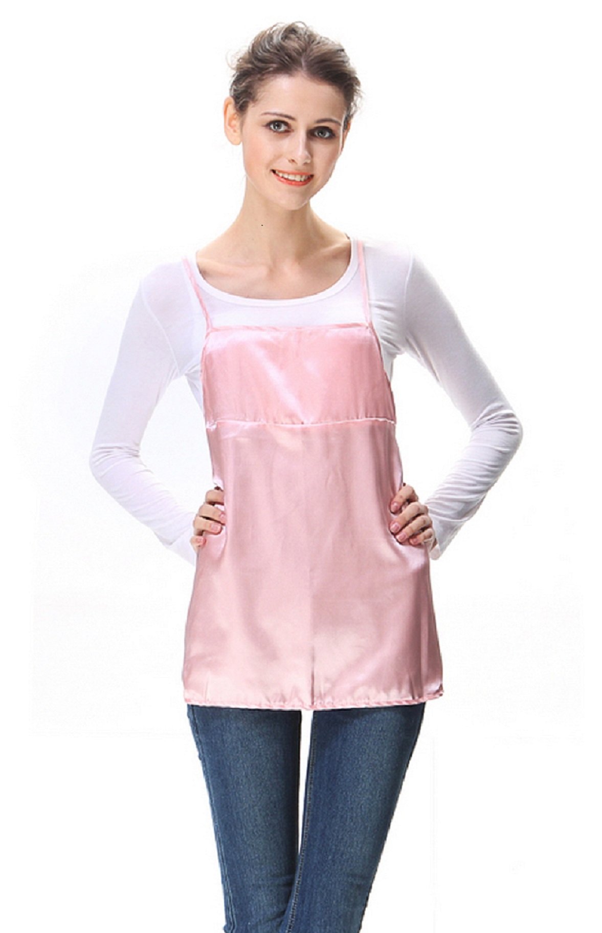 Anti-Radiation Maternity Clothes - Belly Protection Tee for Pregnant Women | EMF Shield Nursing Top in Pink | Perfect for Work, Travel & Daily Comfort (Model 8900639)